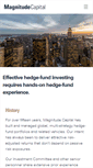 Mobile Screenshot of magnitudecapital.com